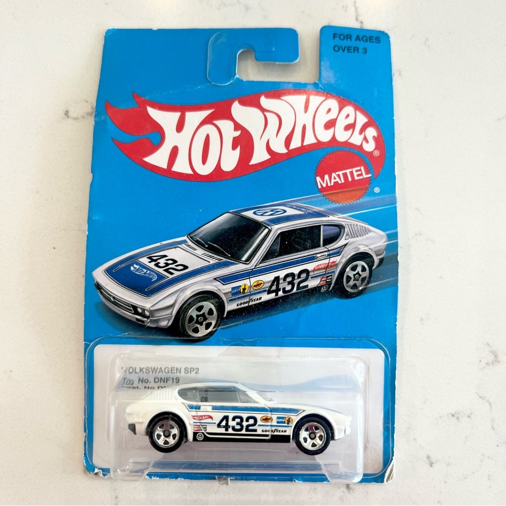 Hot Wheels Volkswagen SP2 Toy Car - White and Blue